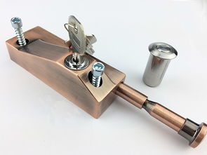 機械門鎖直銷 優質旋轉門插銷鎖，五金產品批量供應